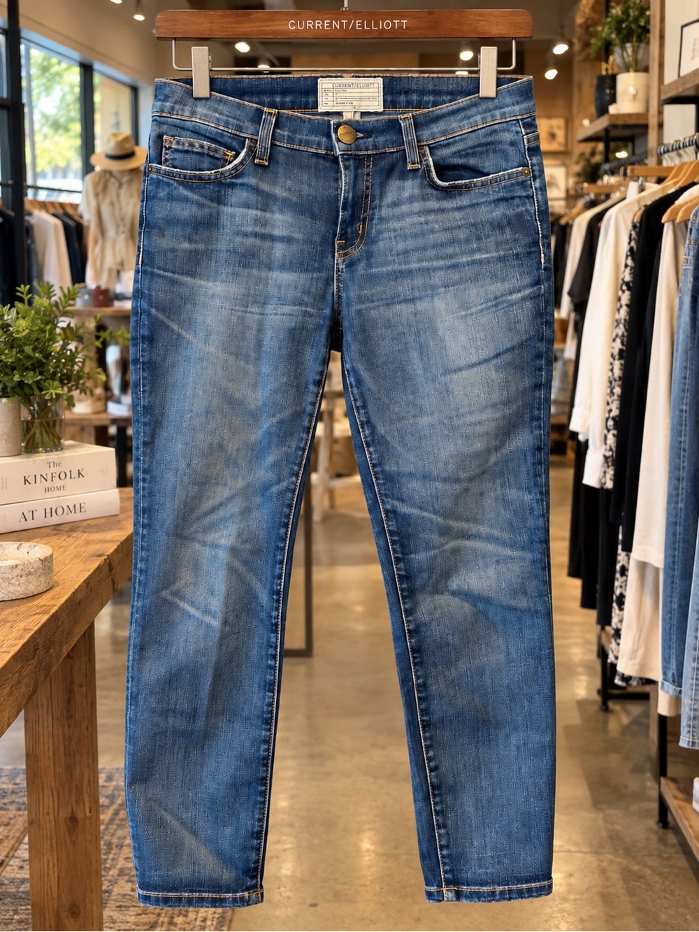 Current/Elliott The Stiletto Jeans Women’s 29 Blue Skinny Ankle Made USA
